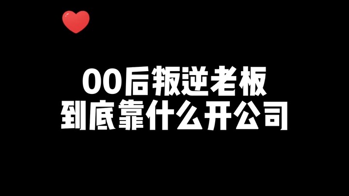 00后叛逆老板