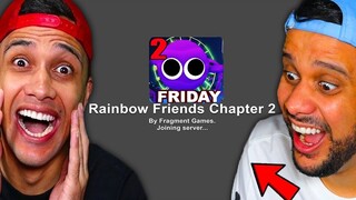 LANÇOU!! RAINBOW FRIENDS CHAPTER 2 NO ROBLOX!! NOVO FINAL E JUMPSCARE!