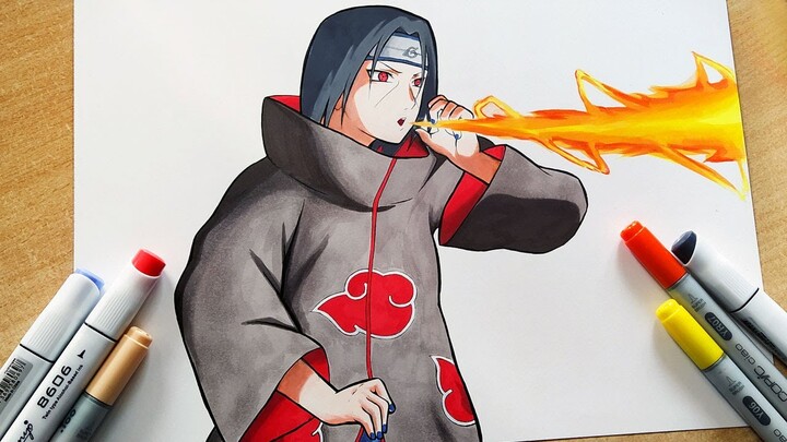 How to Draw Itachi Uchiha - Naruto | Step By Step Tutorial