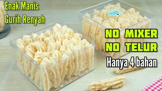 Kue Kering 4 Bahan No Telur No Mixer Hasilnya Enak Dan Renyah Pol