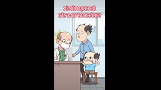 Xì mũi mạnh có gây đau tai không? #shorts  #trithucplus #trithuc
