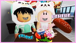AKU DAN @BANGJBLOX  DIJEBAK UNTUK DIJADIKAN BAHAN MAKANAN BURGER | ROBLOX INDONESIA