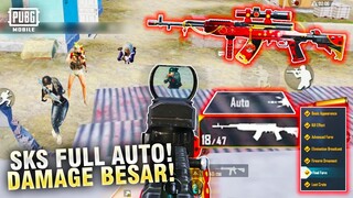 AKHIRNYA SKS BISA FULL AUTO! DAMAGE BESAR TEMBUS 17 K1LLS! - PUBG MOBILE