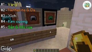 Xếp hạng vật phẩm và sức mạnh của nó #minecraftvietnam