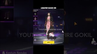 5 BUNDLE FREE FIRE X KIMETSU NO YAIBA #kimetsunoyaiba #demonslayer #freefire #shorts