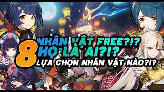 8 Nhân Vật Lựa Chọn Free?!? Họ Là Ai Và Nên Chọn Nhân Vật Nào - Sự Kiện Genshin Impact