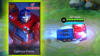 New Transformers Skin Johnson Optimus Prime - Mobile Legends: Bang Bang