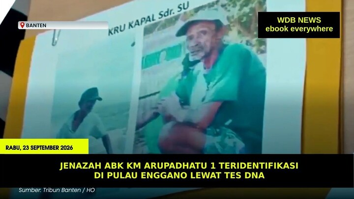 Jenazah ABK KM Arupadhatu 1 Teridentifikasi di Pulau Enggano Lewat Tes DNA