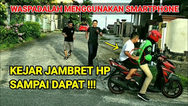 JAMBRET DIKEJAR AKHIRNYA LOLOS LAGI ??? Saat berfoto selfie HP di J4MBRET B0C4H CiLik || Ojol Story