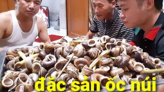 Ốc Núi Đá Luộc Sả Lá Chanh Rất Thơm Ngon | Biển Nguyễn ngọc.