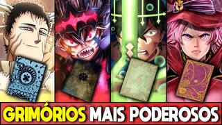 OS 10 GRIMÓRIOS MAIS PODEROSOS DE BLACK CLOVER