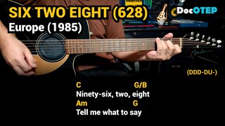 Six Two Eight (628) - Europe (1985) Easy Guitar Chords Tutorial with Lyrics