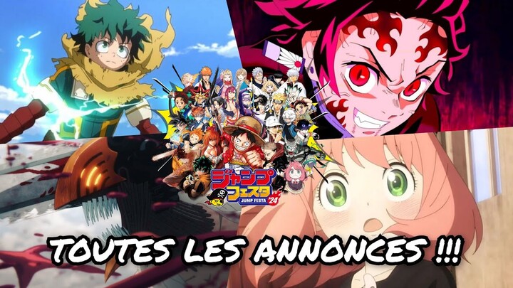 Recap des Annonces et Trailers Animes de la Jump Fest 2025 !!! (2025 va être Monstrueux !!!)