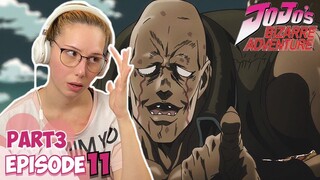 POLNAREFF AND KAKYOIN VS HANGED MAN | JJBA Stardust Crusaders Episode 11 | REACTION