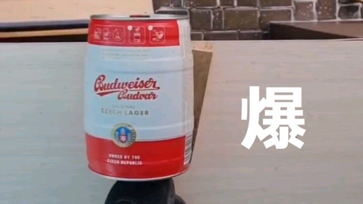 Expired drinks undergo a massive clean-up explosion—so satisfying and crunchy!