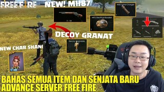 BAHAS TUNTAS ITEM & SENJATA BARU DI ADVANCE SERVER FREE FIRE - KEREN2 DAN SERU HABIS!!!