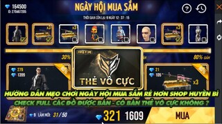 FREE FIRE | HƯỚNG DẪN CHƠI NGÀY HỘI MUA SẮM NGON HƠN CẢ SHOP HUYỀN BÍ - CHECK FULL CÁC ĐỒ ĐƯỢC BÁN