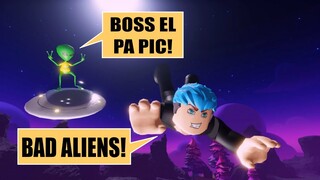 ESCAPE THE SPACE OBBY | ROBLOX | BAD ALIENS ATTACK THE EARTH!