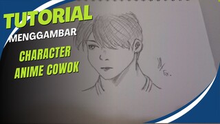 Menggambar Character Anime Cowok Simple