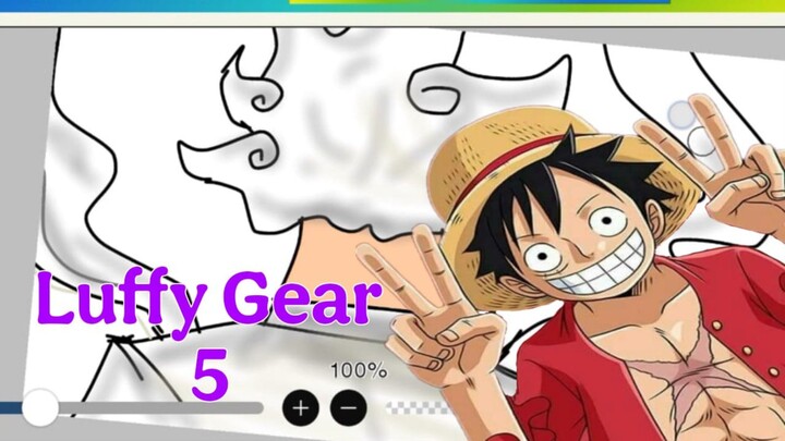 Drawing Luffy Sun Gear 5 Digital Art