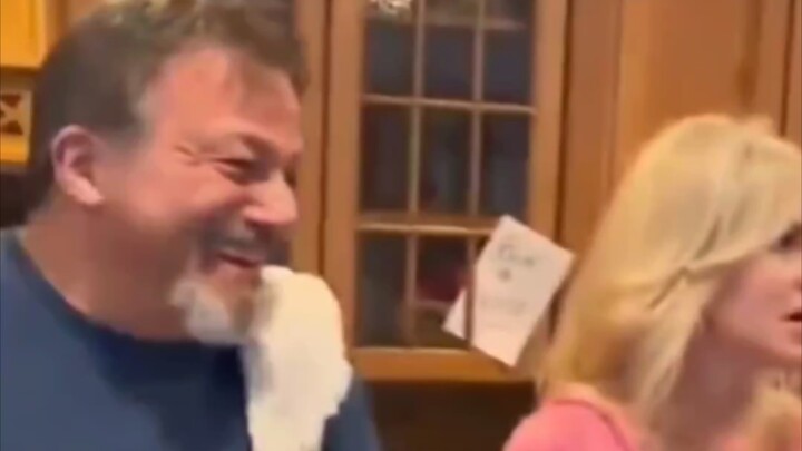 Dad: Laughing heartily