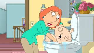Lois企图把饺子溺死在马桶里 只因嗑药产生戒断反应 恶搞之家S20E16剧情中[冬马解说]
