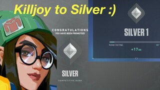 Killjoy made me SILVER rank!