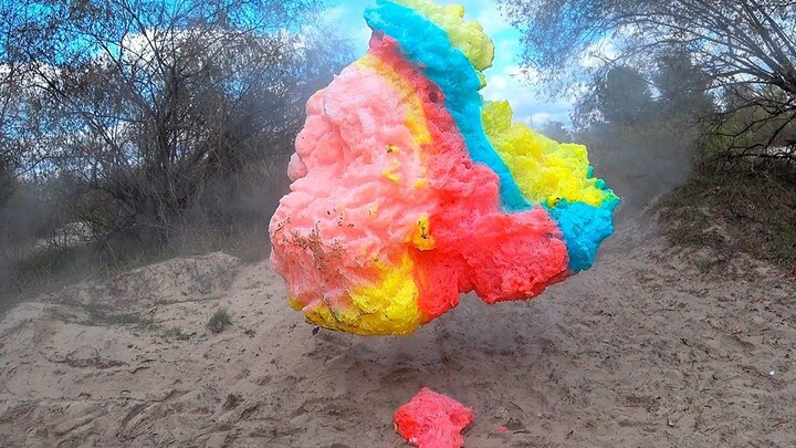 【Phòng thí nghiệm xả stress】Thí nghiệm kem đánh răng Pokémon cầu vồng