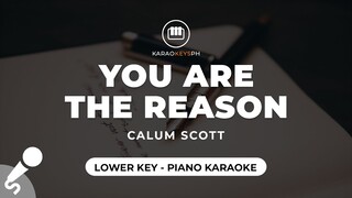 You Are The Reason - Calum Scott (Lower Key - Piano Karaoke)