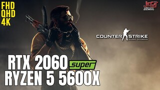 Counter-Strike: Global Offensive on Ryzen 5 5600x + RTX 2060 Super 1080p, 1440p, 2160p benchmarks!