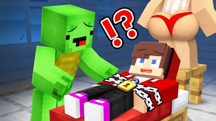 JJ are TRAPPED by JJ`s Girl and Mikey in Minecraft - Maizen