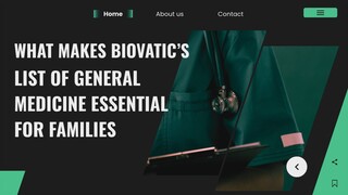 What Makes Biovatic’s List of General Medicine Essential for Families