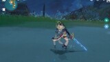 [Game][Genshin]Sayu Turning All The Huge Swords Small