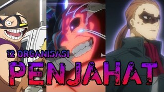 Seluruh organisasi penjahat di my hero academia