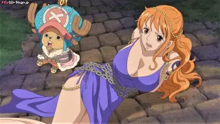 Nami helplessly watched Sanji get caught  || ONE PIECE