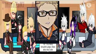 Anime Characters React To Haikyuu||rushed||😭