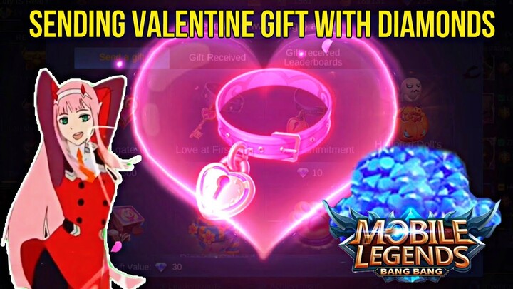 I SPEND ALL MY DIAMONDS BY SENDING VALENTINE'S GIFT💜