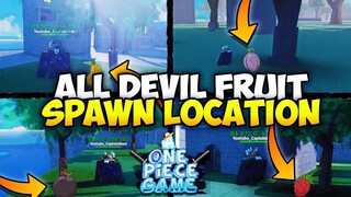 All Devil Fruit Spawn Locations on A One Piece Game on Roblox