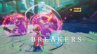 【4K】动画角色RPG《Breakers》战斗预告，登录PC和移动平台