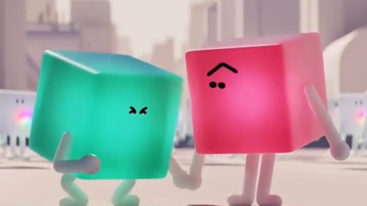 Two little squares suddenly changed color