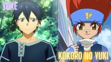 Yuke X Kokoro no Yuki | Mashup of Sword Art Online:Progressive X Beyblade 4D