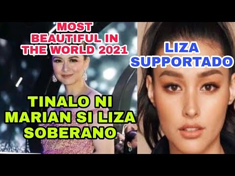 SINUPORTAHAN NI LIZA SOBERANO SI MARIAN RIVERA SA  TITULO NA ITO NI MARIAN NA NAPAKAGANDA WORLDWIDE