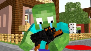 Monster School : Zombie Boy & PET - Sad Story Minecraft Animation