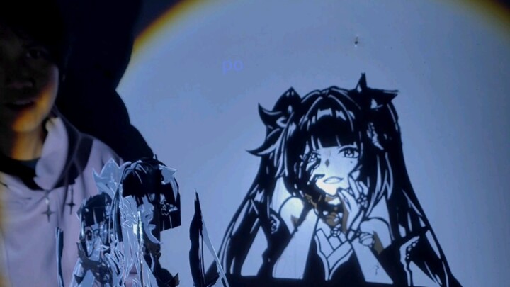 Firework projection art!