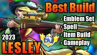 LESLEY BEST BUILD 2023 | TOP 1 GLOBAL LESLEY BUILD | LESLEY - MOBILE LEGENDS | MLBB