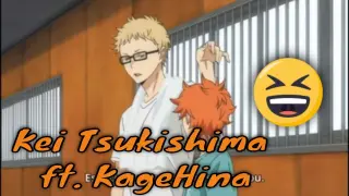 Haikyuu!! Kei Tsukishima Moments With KageHina [ Kei Tsukishima Funny Moments ]