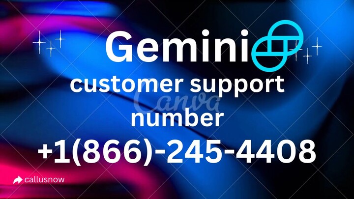 Gemini support number +1866-245-4408 Contact for instant help