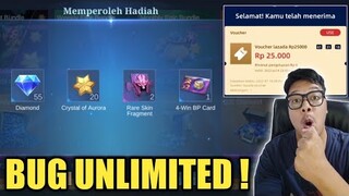 BURUAN AMBIL !! BUG VOUCHER UNLIMITED UNTUK TOP UP DIAMOND TANPA BAYAR ! SEBELUM HABIS