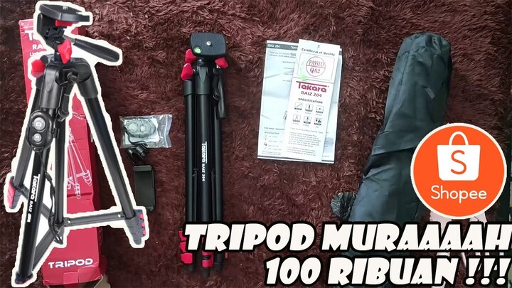TRIPOD MURAH HARGA 100 RIBUAN KUALITAS JUTAAN ! - TAKARA RAIZ 204