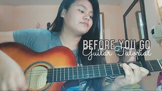 Before You Go Guitar Tutorial